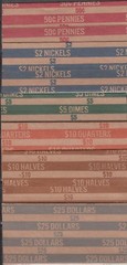 20 TO 1000 FLAT COIN WRAPPERS, YOU CHOOSE,PENNY,NICKEL,DIME,QUARTER,1/2 $,$