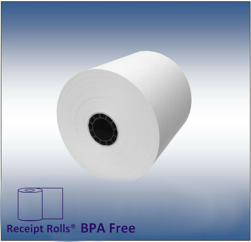 3 1/8″ x 308′ Thermal Receipt Paper – 50 rolls/cs – Phenol Free, BPA/BPS Free