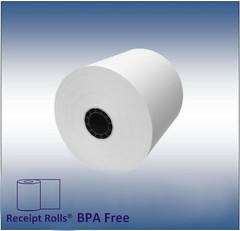 3 1/8″ x 308′ Thermal Receipt Paper – 50 rolls/cs – Phenol Free, BPA/BPS Free