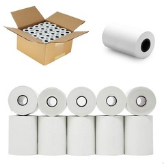 (10 Rolls – 50 GSM) 2 1/4 x 85 Thermal Paper Receipt Rolls 2.25 x 85 ft, POS/…