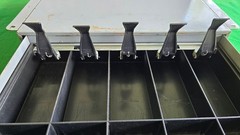 MMF Industries Cash Money Checks Drawer with Tray, Cover, and Key, Under counter