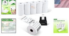10-Pack 2.25″ x 165′ Thermal Receipt Paper – Biodegradable for POS Systems