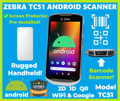 ✅Zebra TC51 Android Handheld 2D/1D/QR Code Barcode Scanner, Google Play!🔥⭐