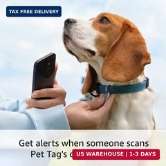 Ring Pet Tag | Easy-to-use tag with QR code | Real-time scan alerts | Shareable