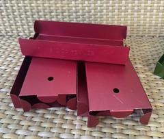 Lot of Metal Coin Trays Roll Holders – Aluminum Bank Coins