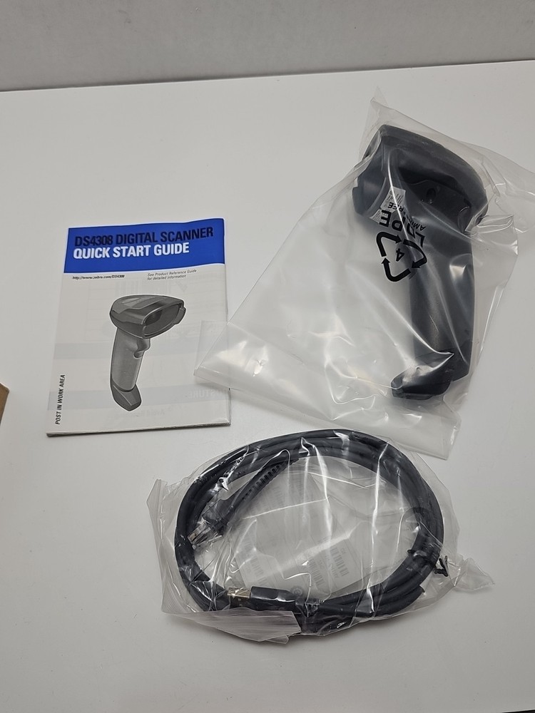 Zebra DS4308 Standard Range 1D 2D Barcode Scanner W/ USB Cable US