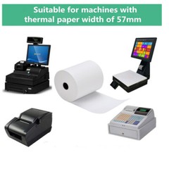 2 1/4″ x 85′ Thermal Paper Cash Register Roll Credit Card POS Receipt Paper Roll