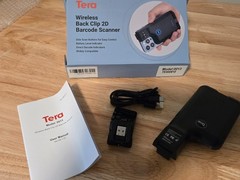 TERA WIRELESS 1D 2D QR BARCODE SCANNER PORTABLE BACK CLIP 3 IN 1 2.4GHZ WIRELESS