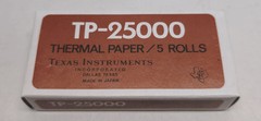 Vintage Texas Instruments TP-25000 Thermal Paper Rolls Made In Taiwan New 5 Roll