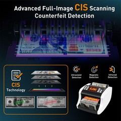 NUCOUN Mixed Denomination Money Counter Machine Bill Value Counter CIS/UV/MG/IR