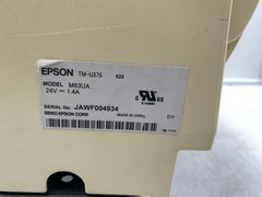 Lot of 2 Epson TM-U375 POS Printer Parallel/RJ11 Printers Only
