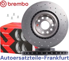 2x BREMBO Front Brake Discs Audi A3 + VW Golf 6 Passat B6 Seat Leon Skoda Supe