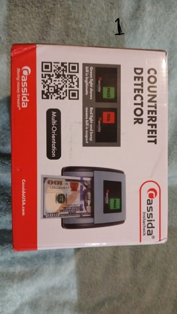 Cassida Currency Counterfeit Detector Dark Blue ID UV Light Verification Device