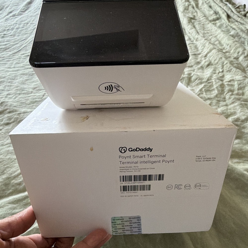 GoDaddy Poynt Smart Terminal PST3 Wired Credit Card Terminal for Android
