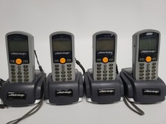 Lot of 4 Metrologic SP5500 Data Collector Inventory Scanner w/Charger Parts