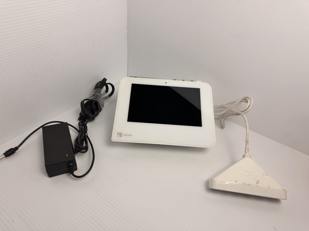 Clover Mini C300 POS Terminal with Hub & Power Adapter – For Parts/Repair