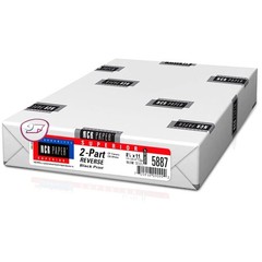 Reverse Collated NCR Paper, 500 Sheets, 2-Part, USA-Made