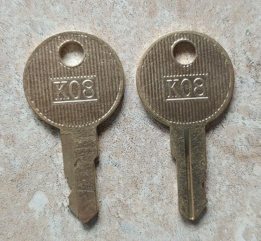 Custom America K01 – K10 Key Pair Fits POSBank, Adesso Cash Drawers