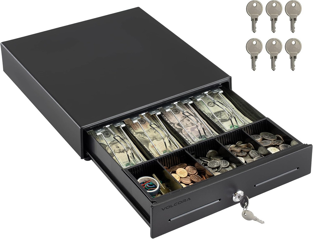 13″ Electronic Cash Register Drawer for Point of Sale (POS) System with 4 Bill 5