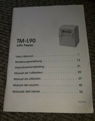 USER MANUAL BOOK ORIGINAL vtg EPSON TM-L90 669 POS USB Thermal Receipt Printer