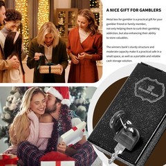 Winners Bank, Metal Box For Gambler, Winner Bank With Key Casino, Casino Lock…