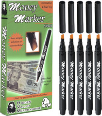 Counterfeit Detector Money Marker Instant Bill Verification Cash Handling 5 Pack