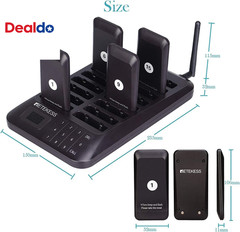 TD157 Restaurant Pager System, Pagers for Restaurants,984Ft Long Range, 16 Pager
