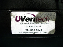 UVeritech UV16 Counterfeit Detection – Fraud Fighter Scanner Unit. Clean Unit.