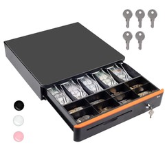 Tera 16 inch Auto Open Cash Drawer with Micro Switch Heavy Duty Insert Tray 5…