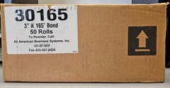 Bond Paper 3″ X 165′ Receipt Rolls 1-Ply 50 Rolls