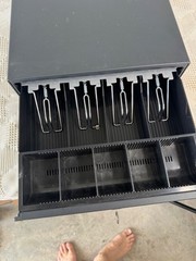 Volcora Money Till Drawer w Key Lock model 500022 5 Bill And 5 Coin Compartments