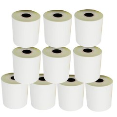 (10 Rolls – 50 GSM) 3” x 95′ White/Canary 2 Ply Carbonless Kitchen Printer P…