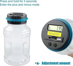 Large Piggy Banks for Adults, Digital Counting Money Jar, 1.8L Capacity Coin …