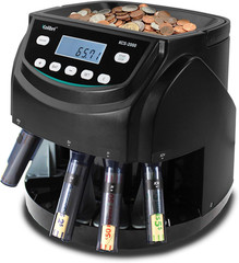 Kolibri KCS-2000 Professional USD Coin Counter Machine, Coin Sorter, Wrapper/Rol