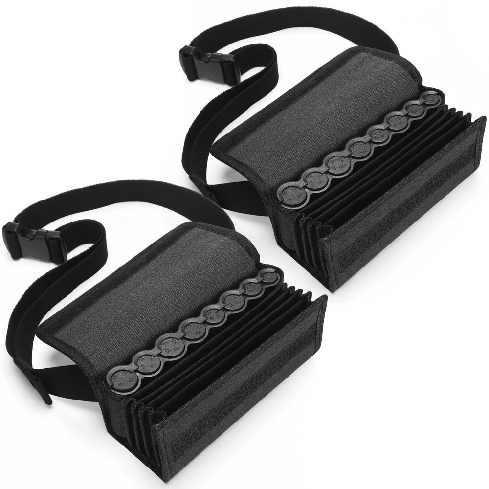 1 Set Euro Coin Holder Fanny Pack Banknote Dispenser Waiter Purse Sorter