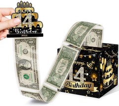 14TH Birthday Money Box for Cash Gift, Surprise Pull Out Money Gift Box