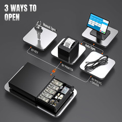 16″ Cash Register Drawer with 6 Bill & 4 Coin Tray for POS Systems