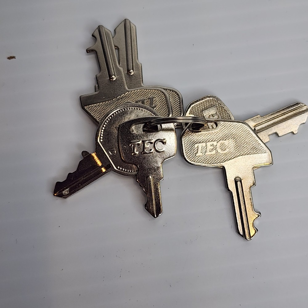 Tec Keys 8r110 21n 250 8r105 8r201 8r203 Cash Register