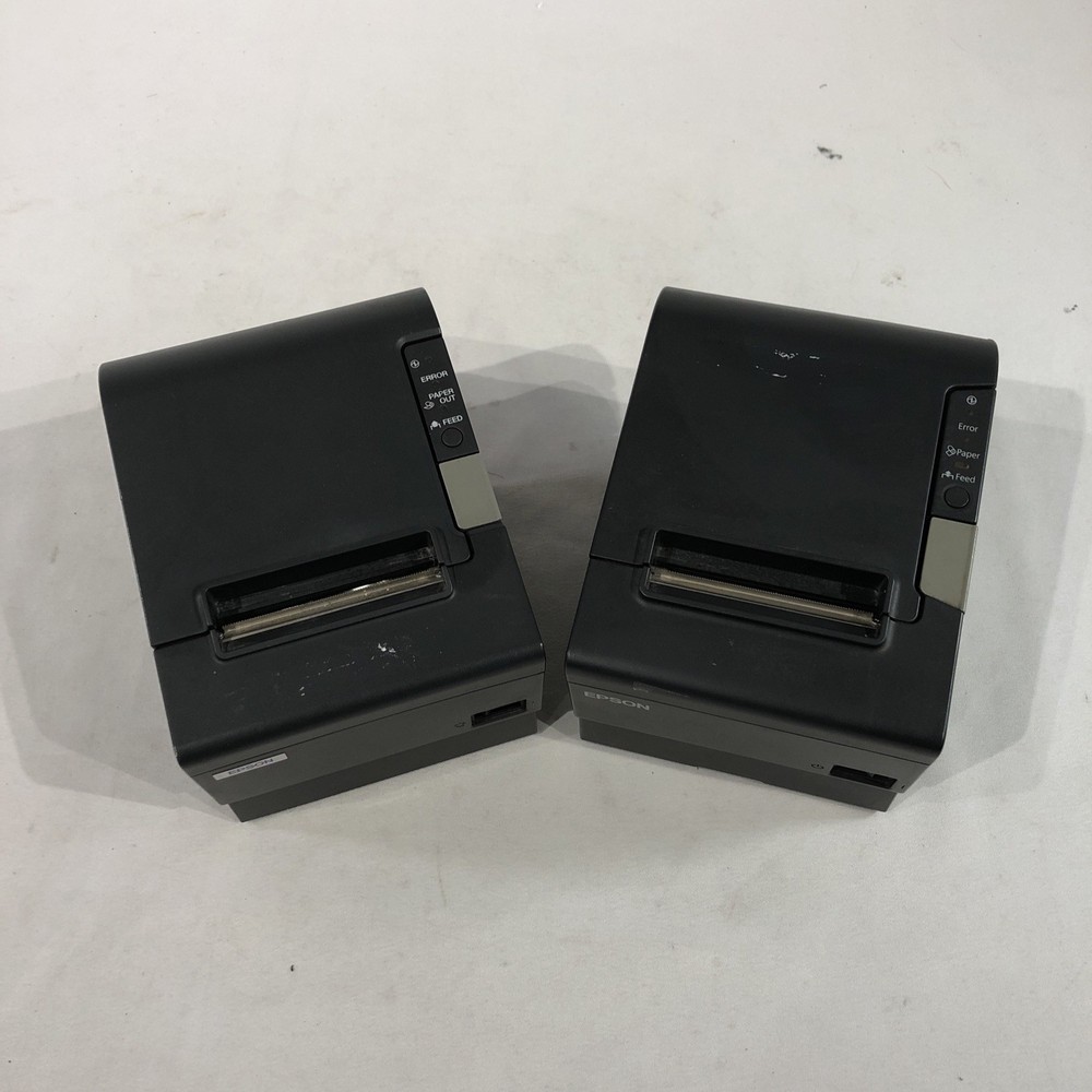 Lot of 2 Epson TM-T88V, M244A Thermal Receipt Printer USB
