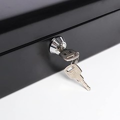 Cash Box with Money Tray and Key Lock Safe for Saving Organizer Drawer 11.8 9.5