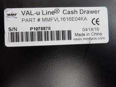 MMF Cash Drawer VAL-u Line 16W X 16D X 4H Printer Driven 5 Bill / 8 Coin TESTED