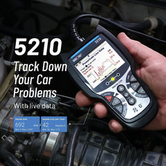 Escáner OBD2 5210: lee y borra códigos de motor