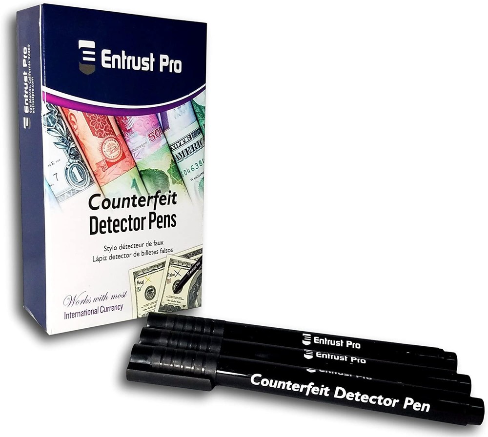 12-Pack Counterfeit Pens – Fake Money Detector Markers – Entrust Pro