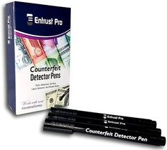12-Pack Counterfeit Pens – Fake Money Detector Markers – Entrust Pro