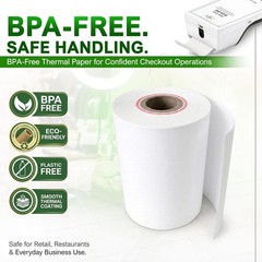 Clover Flex Paper Rolls 2 1/4″ x 55’ Thermal Receipt Paper – 50 Rolls Pack – …