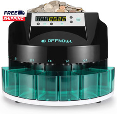 Electric Automatic Coin Sorter & Change Counter Machine Coins up to 300 Coins pe
