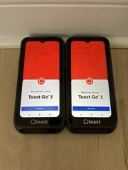 LOT of 2 Toast Go 3 TG300 POS Point of Sale Mobile Handhelds w/ Chargers