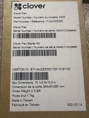 Clover Flex C403 Handheld POS System Flex Starter Kit. Slightly used