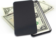 2 PCS Black Metal Cash Box – Single Row Currency Tray Money Holder with Lid – Mo