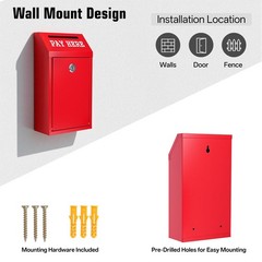 Sumerfnt Locking Cash Box with Slot, Metal Money Donation Box with Lock and 4…